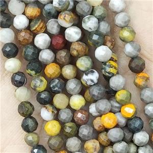Natural Bumblebee Jasper Beads Faceted Round, approx 4mm dia [GB14373-4MM]