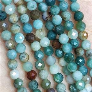 Green Moss Agate Beads Faceted Round, approx 3mm dia [GB14417-3MM]