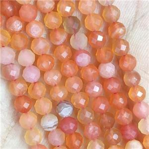 Red Botswana Agate Beads Faceted Round, approx 3mm dia [GB14436-3MM]
