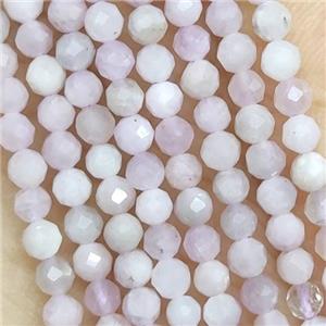Kunzite Beads Tiny Faceted Round, approx 2mm dia [GB14460-2MM]