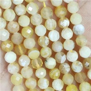 Yellow Opal Beads Faceted Round, approx 4mm dia [GB14474-4MM]