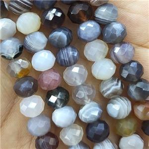 Botswana Agate Beads Faceted Rondelle, approx 6x8mm [GB14537]
