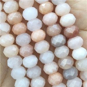 Pink Aventurine Beads Faceted Rondelle, approx 6x8mm [GB14542]