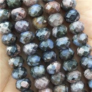 Gray Opal Beads Faceted Rondelle, approx 4x6mm [GB14548-4X6MM]