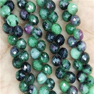 Natural Ruby Zoisite Teardrop Beads Topdrilled, approx 6mm [GB14558]