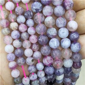 Plum Blossom Tourmaline Beads Multicolor Round, approx 6mm dia [GB14579-6MM]
