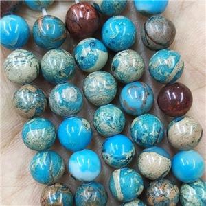 Blue SnakeSkin Jasper Beads Round, approx 4mm dia [GB14591-4MM]