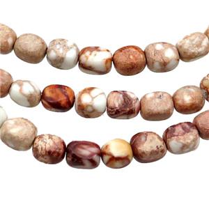 Natural Color Imperial Jasper Beads Freeform, approx 5-7mm [GB14619]