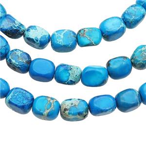 Blue Imperial Jasper Beads Freeform, approx 5-7mm [GB14624]