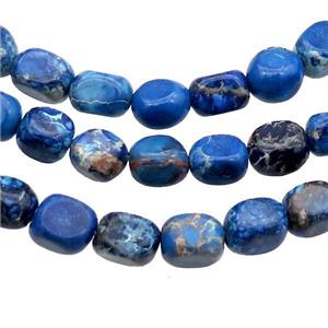 LapisBlue Imperial Jasper Beads Freeform, approx 5-7mm [GB14625]