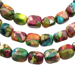 Multicolor Imperial Jasper Beads Freeform, approx 5-7mm [GB14632]