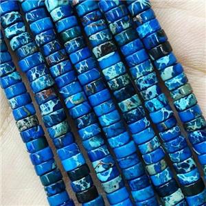 RoyalBlue Imperial Jasper Heishi Spacer Beads, approx 2x4mm [GB14640-4MM]