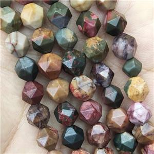Multicolor Picasso Creek Jasper Beads Round Cut, approx 7-8mm [GB14654]