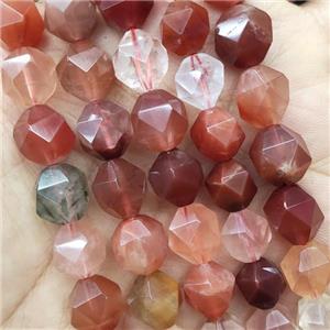 Red Actinolite Beads Cut Round, approx 9-10mm [GB14661-10MM]