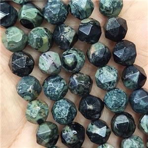 Green Kambaba Jasper Beads Cut Round, approx 7-8mm [GB14675]