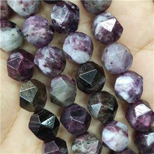 Plum Blossom Tourmaline Beads Cut Round, approx 9-10mm [GB14680-10MM]