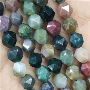 Natural Indian Agate Beads Cut Round, approx 7-8mm [GB14684]