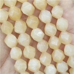 Yellow Honey Jade Beads Cut Round, approx 9-10mm [GB14686-10MM]