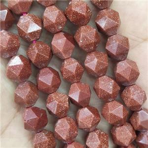 Gold SandStone Beads Cut Round, approx 9-10mm [GB14689-10MM]