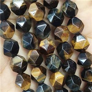 Tiger Eye Stone Beads Round Cut, approx 7-8mm [GB14706-8MM]