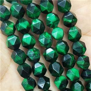 Green Tiger Eye Stone Beads Cut Round, approx 7-8mm [GB14709]