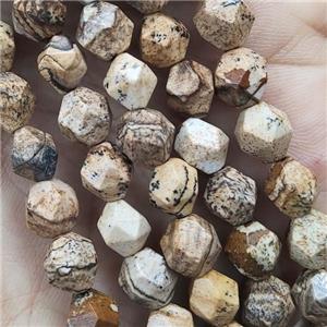 Picture Jasper Beads Cut Round, approx 7-8mm [GB14710-8MM]
