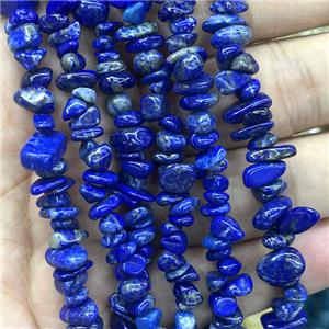 Blue Lapis Lazuli Chip Beads Freeform, approx 5-8mm, 32inch length [GB14727]