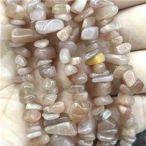 Sunstone Chip Beads Freeform, approx 5-8mm, 32inch length [GB14734]