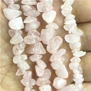 Pink Rose Quartz Chip Beads Freeform, approx 5-8mm, 32inch length [GB14748]