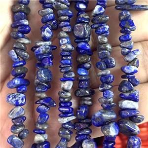 Blue Lapis Lazuli Chip Beads Freeform, approx 5-8mm, 32inch length [GB14751]