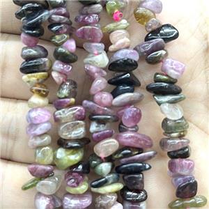 Multicolor Tourmaline Beads Chip Freeform, approx 5-8mm, 32inch length [GB14774]