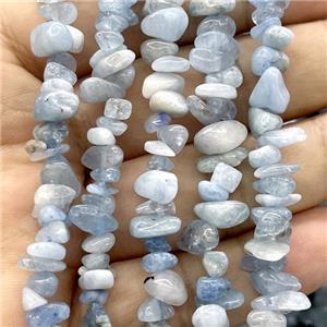 Blue Aquamarine Chip Beads Freeform, approx 5-8mm, 32inch length [GB14779]