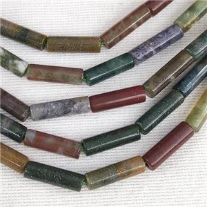 Indian Agate Tube Beads Multicolor, approx 4x13mm [GB14802]
