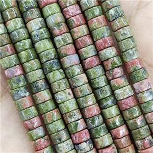 Unakite Heishi Beads, approx 2x4mm [GB14826]