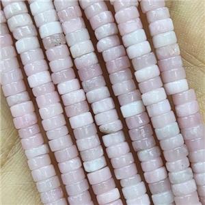 Pink Chinese Opal Heishi Beads, approx 2x4mm [GB14828]