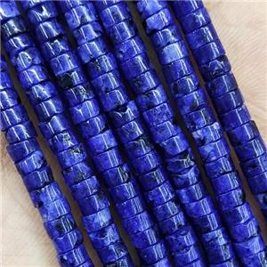 Blue Sodalite Heishi Beads Dye, approx 2x4mm [GB14847]