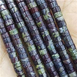 Dragon BloodStone Heishi Beads, approx 2x4mm [GB14849]