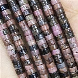 Pink Rhodonite Heishi Beads, approx 2x4mm [GB14866]