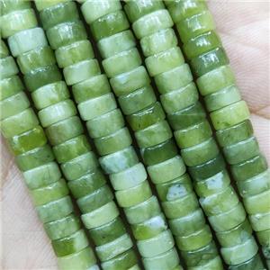 Green Chrysoprase Heishi Spacer Beads, approx 3x6mm [GB14900]