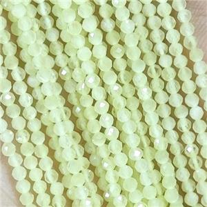 Cat Eye Glass Beads Faceted Round, approx 2mm dia [GB14915]