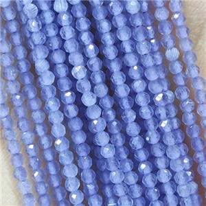 Lavender Cat Eye Glass Beads Faceted Round, approx 2mm dia [GB14920]