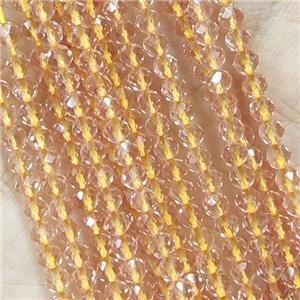 Crystal Glass Beads Faceted Round, approx 3mm dia [GB14983]