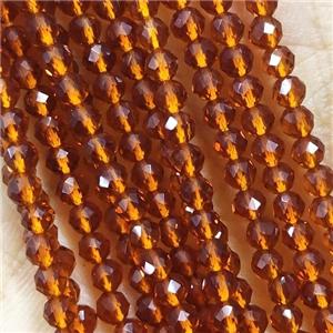 Crystal Glass Beads Faceted Round, approx 3mm dia [GB14985]