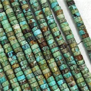 Natural Hubei Turquoise Heishi Beads Green, approx 2x4mm [GB15064]