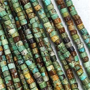 Natural Hubei Turquoise Heishi Beads Green, approx 2x3mm [GB15065]