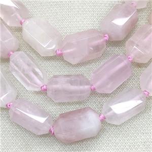 Pink Rose Quartz Prism Beads Point, approx 15-25mm [GB15077]
