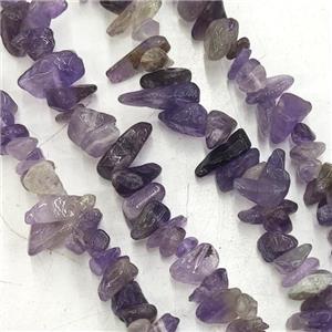 Purple Amethyst Beads Chip, approx 5-10mm, 32inch length [GB15094]