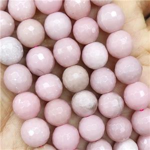 Chinese Pink Opal Beads Faceted Round, approx 8mm dia [GB15189-8MM]