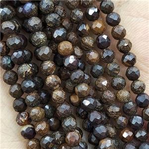 Brown Opal Beads Faceted Round, approx 4mm [GB15214-4MM]