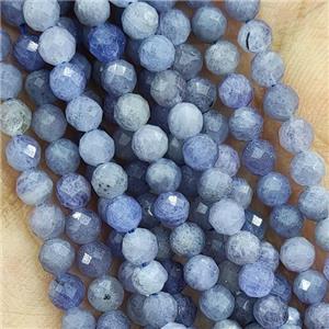 Tanzanite Beads Faceted Round AA-Grade, approx 2mm [GB15215-2MM]